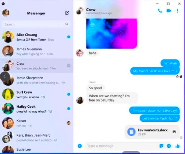 قم بتحميل Messenger